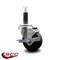 Service Caster 3-1/2'' Phenolic Wheel Swivel 1'' Expanding Stem Caster SCC-EX20S3514-PHR-1 - alternate 2